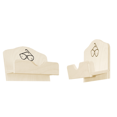 Dřevěná schránka na brýle do sauny 2pohledy