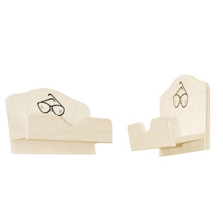 Dřevěná schránka na brýle do sauny 2pohledy