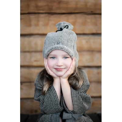 Stylová saunová čepice Rento z bavlny a lnu – ochrana hlavy při saunování