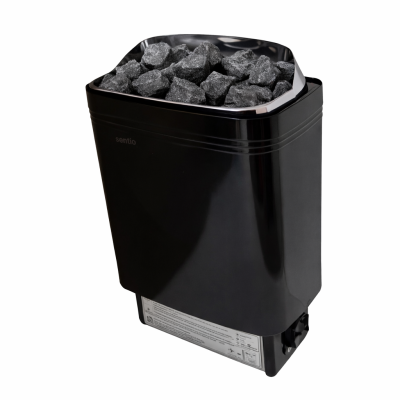 Sentiotec saunová kamna elektrická 60B top steel black s kameny