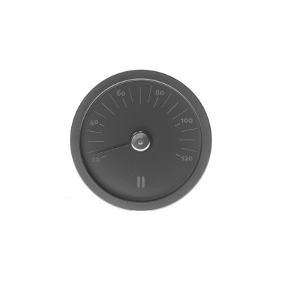 Rento teploměr do sauny hliník černý