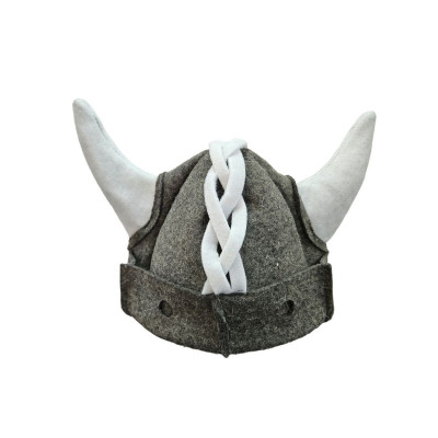 Saunovacia čiapka Viking biele prevedenie